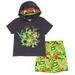 Teenage Mutant Ninja Turtles Donatello Raphael Leonardo Toddler Boys T-Shirt and Mesh Shorts Outfit Set Toddler to Big Kid