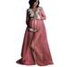 Maternity Sleeveless V Neck Lace Bodysuit Photoshoot Photography Dress Split Baby Shower Dress