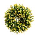 Spring And Summer Pure Yellow Wreath Simulation Flower Pure Yellow Wreath Door Hanging Home Decoration Spring And Summer Wreath