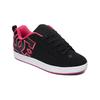 Sneaker DC SHOES "Court Graffik", Gr. 6,5(37,5), pink (schwarz, pink stencil), 55.99% Leder, 43.71% Synthetikmaterial, 0.3% TPU, Schuhe