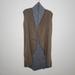Anthropologie Sweaters | Anthropologie Moth Brown Grey Sleeveless Knit Wool Blend Vest Sz Xs/S | Color: Brown/Gray | Size: Xs/S