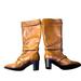 J. Crew Shoes | J Crew Made In Italy Heeled Boots 8 Leather | Color: Brown | Size: 8