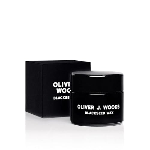 Oliver J. Woods Mens Blackseed Wax | Natural Matte Finish Medium Hold-Frizzy Hair Beard Moustache with added Vitamin E-Blackseed, Coconut & Sativa Oil | Premium Men Styling Product for All Hair Types