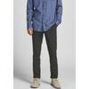 Chinohose JACK & JONES "MARCO CONNOR", Herren, Gr. 32, Länge 32, grau (dunkelgrau melange), Obermaterial: 68% Polyester, 29% Viskose, 3% Elasthan, modisch, Hosen