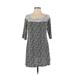 Max Studio Casual Dress - Mini: Black Tweed Dresses - Women's Size Small