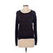 J.Crew Silk Pullover Sweater: Blue Color Block Sweaters & Sweatshirts - Women's Size X-Small