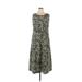 Kathie Lee Casual Dress - Midi: Green Dresses - Women's Size 15