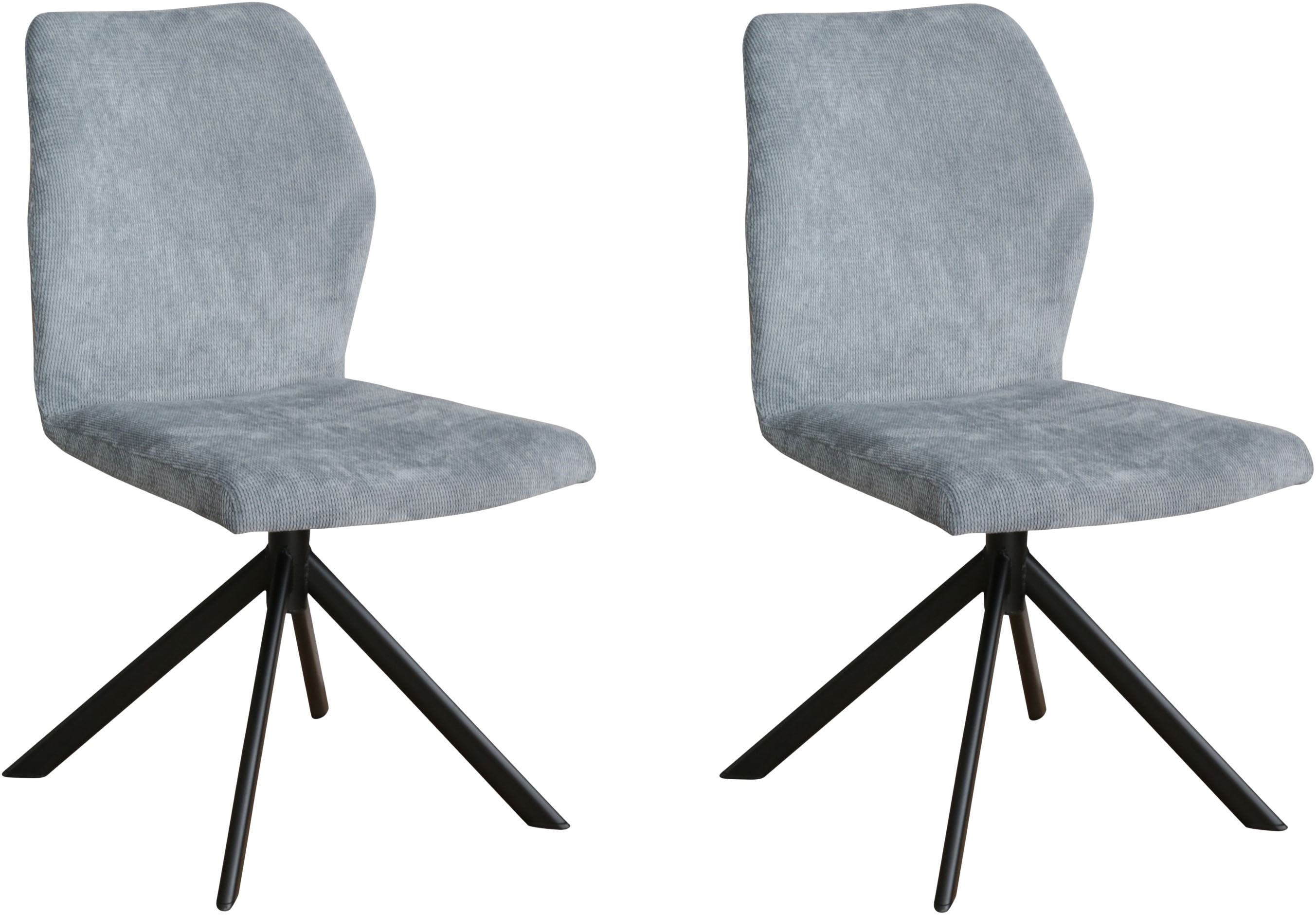 Schalenstuhl HOME AFFAIRE "Hacienda", blau (eisblau, schwarz), B:49,5cm H:88cm T:63,5cm, Metall, Polyester, Sperrholz, Stühle, Metallgestell