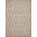 Brown 90 x 63 x 0.5 in Area Rug - Loloi II Geometric Machine Woven Polyester Area Rug in Sand Polyester | 90 H x 63 W x 0.5 D in | Wayfair