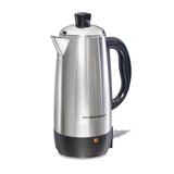 Hamilton Beach Stainless Steel 12 Cup Coffee Stainless Steel in Black/Gray | 12.6 H x 9.5 W x 5.3 D in | Wayfair 40616R