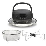 Hamilton Beach Air Fry Lid For 6 & 8 Quart Pressure Cookers in Black | 10.25 H x 13.2 W x 13.2 D in | Wayfair 34510