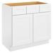 HomLux Sink Base Cabinet, Soft Closing Doors, For The Laundry Room, Shower Room, Utility Room Wood/ in White | 34.5 H x 36 W x 21 D in | Wayfair