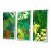 Bay Isle Home™ Blossoming & Vibrant Jungle Flora VI Blossoming & Vibrant Jungle Flora VI - 3 Piece Print on Canvas in White | Wayfair