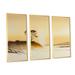 Red Barrel Studio® Golden Hour Tree In The Countryside III Golden Hour Tree In The Countryside III - 3 Piece Print on Canvas in White | Wayfair