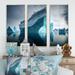 Latitude Run® Floating Majestic North American Iceberg I Floating Majestic North American Iceberg I - 3 Piece Print on Canvas Metal | Wayfair
