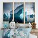 Latitude Run® Floating Majestic North American Iceberg I Floating Majestic North American Iceberg I - 3 Piece Print on Canvas Canvas | Wayfair