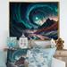 Union Rustic Aurora Borealis Magical Northern Lights II - Print on Canvas Metal in Blue/Brown/Green | 24 H x 32 W x 1 D in | Wayfair