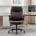 Latitude Run® Hondah Ergonomic Faux Leather Executive Chair Upholstered in Black | 27.56 W x 29.13 D in | Wayfair DDCFD0952EC3449F80F9DDAA0862B5A5