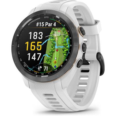 Garmin Approach S70S 42MM Black Bezel with White Band