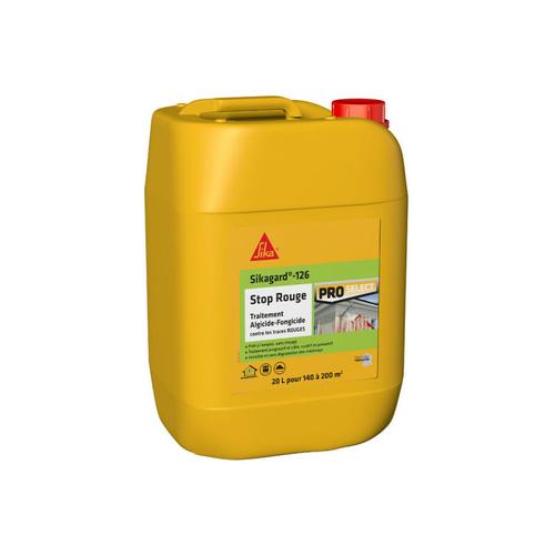 Sika - Traitement algicide et fongicide gard-126 Stop Rouge - 20L