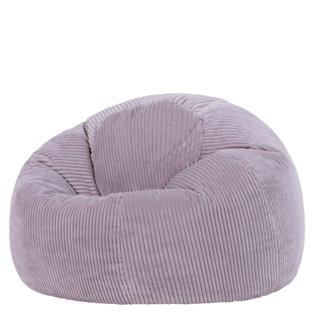 Pouf velours côtelé violet lavande