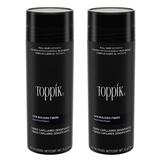 Toppik Hair Building Fibers Fill In Fine or Thinning Hair - Black 1.94 oz (Pack of 2)