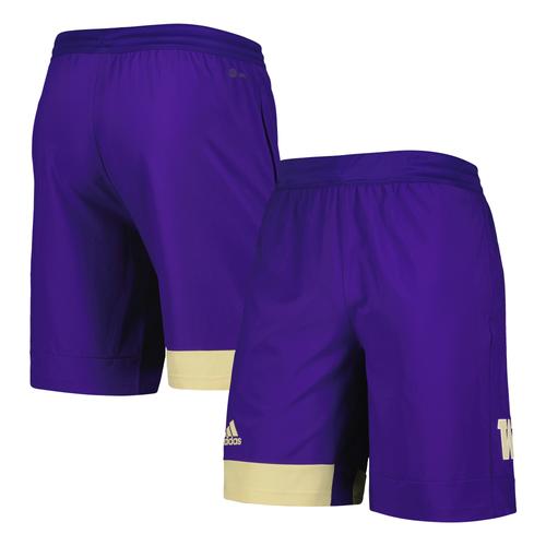 Lila adidas Washington Huskies Trainingsshorts für Herren