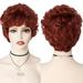Synthetic Ombre Gray Short Curly Wigs for Women Moms Seniors - Golden Girls Wigs
