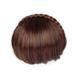 Braided Wig Hair Natural Looking Highest Elasticity Beauty Tool Women Gril Fake Braided Hair with Bang for Beauty