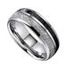 KIHOUT Two Tone Ring Unisex Decorative Jewelry Made Of Stainless Steel Reduced