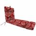 Jordan Manufacturing 72 x 22 in. Rectangular Outdoor Chaise Lounge Cushion with Ties and Hanger Loop