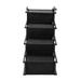 Foldable Metal Dog Steps for Large Dogs 4-Level Non-Slip Pet Stair Ramp for Cars and High Beds,Black