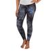 Women's Concepts Sport Black Detroit Lions Burst Tie Dye Leggings