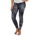 Women's Concepts Sport Black Philadelphia Eagles Burst Tie Dye Leggings