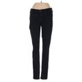 Rag & Bone/JEAN Jeans - Mid/Reg Rise Skinny Leg Denim: Blue Bottoms - Women's Size 25 - Black Wash
