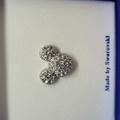 Disney Jewelry | Nib Swarovski Crystal Disney Brooch | Color: Silver | Size: Os