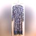 Zara Dresses | Brand New Zara Long Dress $25 | Color: Blue/White | Size: S