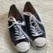 Converse Shoes | Converse Jack Purcell Ankle Low Tennis Shoe, Women’s 9, 40.5 In Navy Canvas | Color: Blue/White | Size: 9