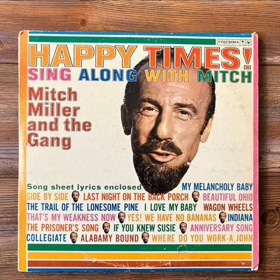 Columbia Media | Mitch Miller - Happy Times Sing Along With Mitch Miller Vinyl Record Cl1568 | Color: Black/Red | Size: Os