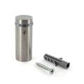 Sign Standoff 3/4 Diameter x 1-1/2 Barrel Length Brushed Stainless Finish Eco Lock Series Tamper Proof Standoff Pack of 2 by Outwater