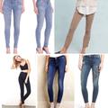 Anthropologie Jeans | 5 Pairs Of Anthro Skinny Ankle Jeans | Color: Blue/Tan | Size: 27