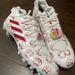 Adidas Shoes | Adidas Adizero Freak 22 Big Mood White Red Football Cleats Size 11 | Color: Red/White | Size: 11