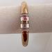 Michael Kors Jewelry | Michael Kors Rose Gold Bangle Bracelet, Front Rhinestone Clasp | Color: Gold | Size: Os