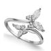 Giani Bernini Jewelry | Giani Bernini Cubic Zirconia Butterfly Bypass Ring In Sterling Silver | Color: Silver | Size: 6"