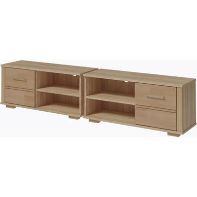 Vitrine HOME AFFAIRE "Miriam", beige (kernbuche), B:200cm H:40cm T:35cm, Schränke, Breite ca. 200 cm Image