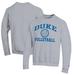 Men's Champion Gray Duke Blue Devils Icon Logo Volleyball Pullover Sweatshirt