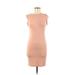 ASOS Casual Dress - Bodycon: Tan Solid Dresses - Women's Size 6