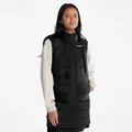 Timberland Long Puffer Gilet For Women In Black Black, Size XXL