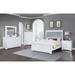 Everly Quinn Elli Upholstered Tufted Bedroom Set_4 Piece Upholstered in Gray/White | 62 H x 86.5 W x 79 D in | Wayfair