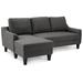 Gray Sectional - Ebern Designs Heily 84.25" Wide Left Hand Facing Sleeper Sofa & Chaise Polyester | 36.5 H x 84.25 W x 51.5 D in | Wayfair